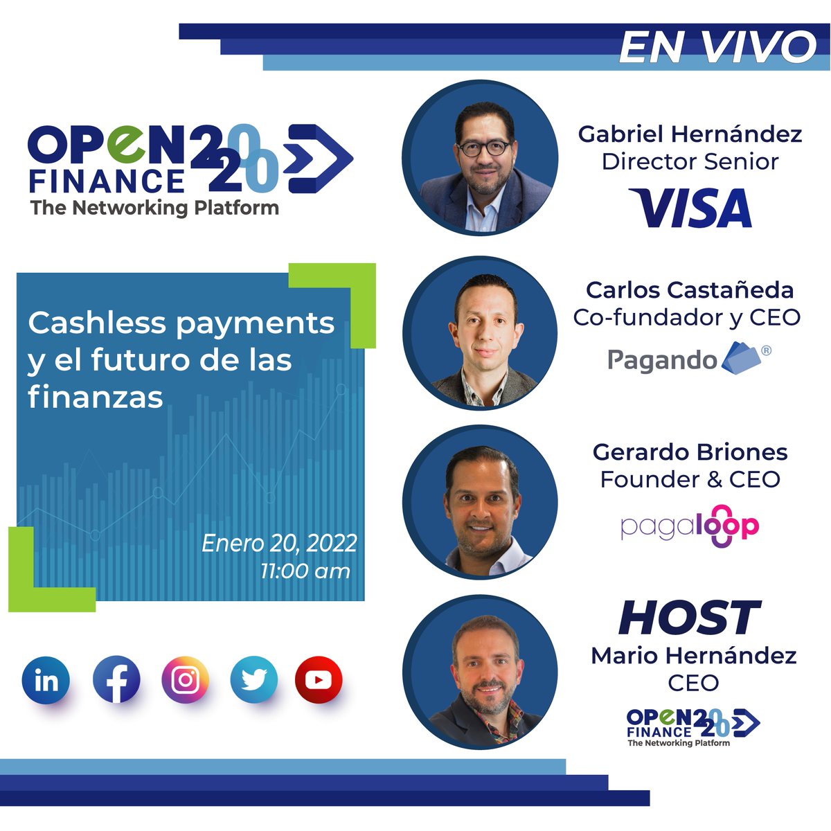pagandomx's tweet photo. Iniciemos el año en este Webinar
El día de hoy a las 11:00 hrs, nuestro CEO @carloscmcm estará participando en el webinar  "Cashless payments y el futuro de las finanzas" en @OpenFinance2020 
👉 Registro:  https://t.co/zsu4tTqopm
#cashless #webinar #negocio #tecnología #webinar https://t.co/V6SRd3eHlN