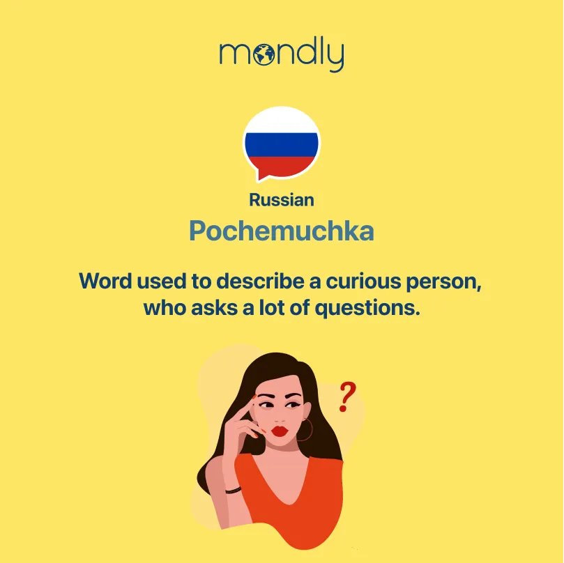 MondlyLanguages's tweet image. Curiosity is the beginning of wisdom, so let&apos;s find out what this Russian word means! 💭
#learnrussian #languagelesson