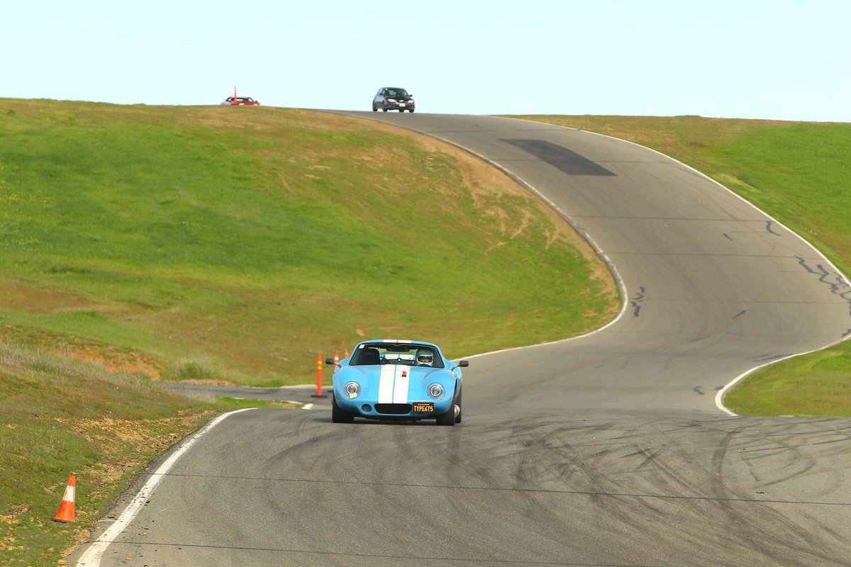 Customer Dave T. shared these awesome photos on The #FactoryFive Forum of his #type65coupe while taking several laps around #thunderhillraceway the other day! Dave built his Coupe with a Ford carbureted 302, TKO600, and IRS. Check out his in-car video - youtu.be/l2iyLgqzydM.