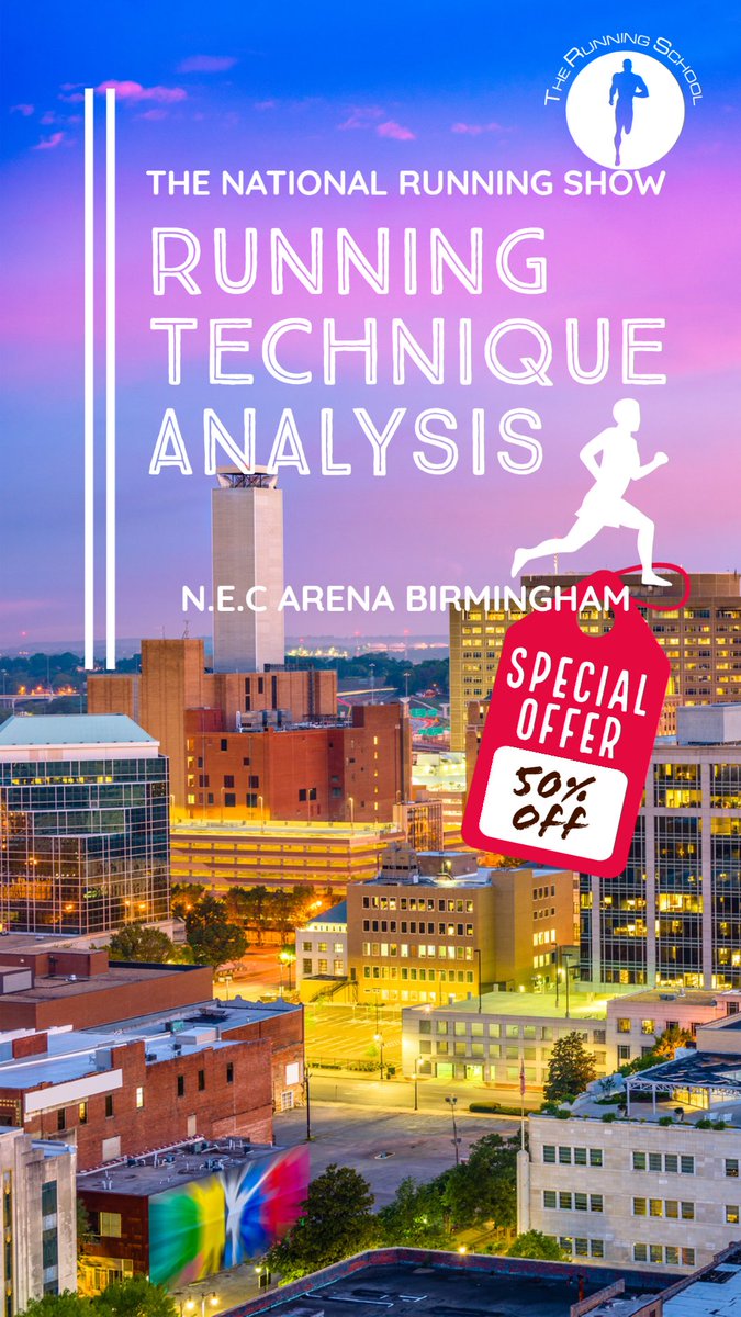 Looking forward to <a href="/nationalrunshow/">National Running Show</a> this weekend! Don't forget to book your half-price Biomechanical Analysis runningschool.com/product/biomec…