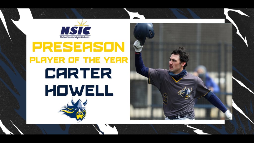 AugieBaseball's tweet photo. Carter Howell is the NSIC Preseason Player of the Year and we're No. 2️⃣ in the Preseason Coaches' Poll ⚔️ 

Full story ➡️ https://t.co/Bzgmj0dnwc

#BuildingChampions https://t.co/UNYLdjDVXY
