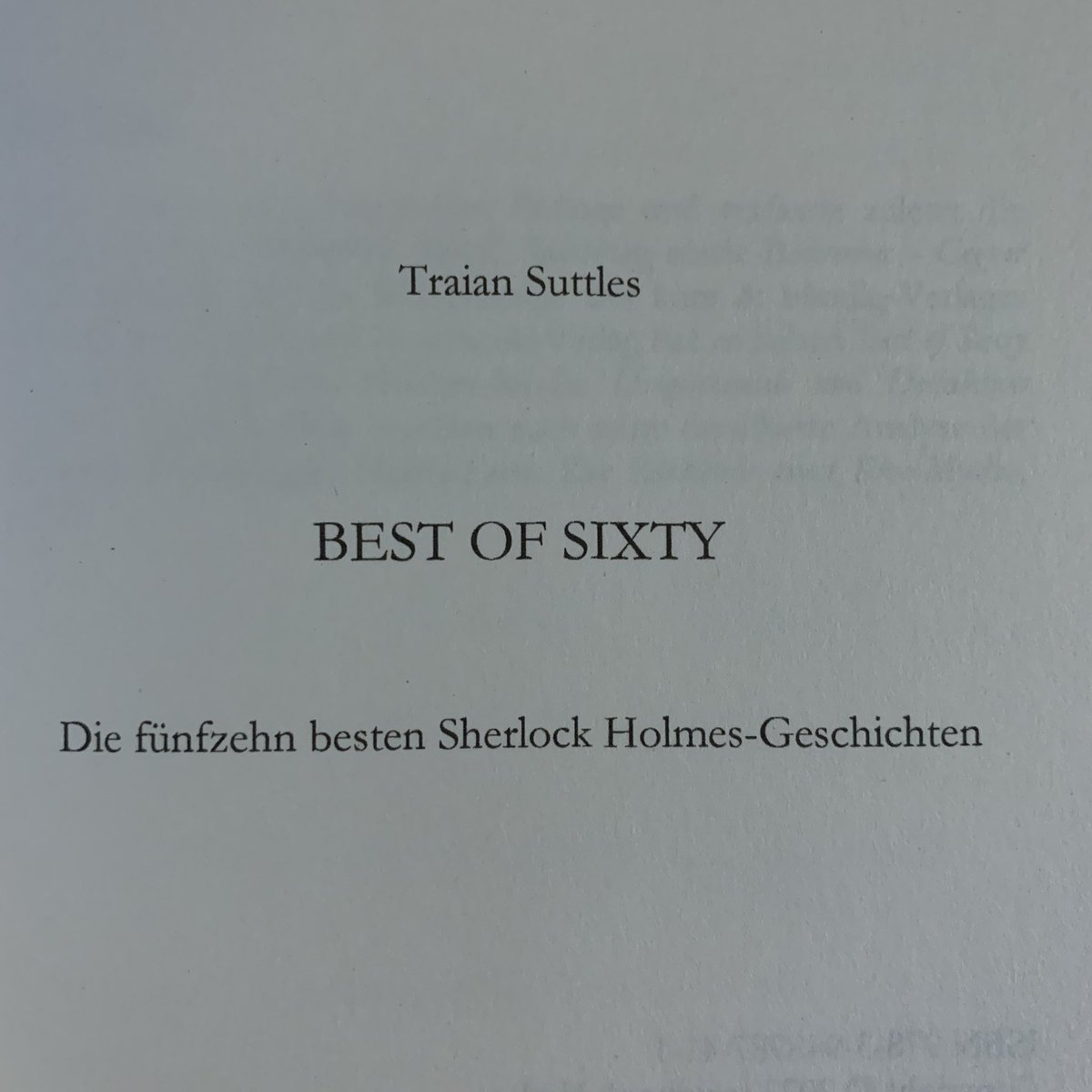 Sherlockianer's tweet photo. 📬 A new #SherlockHolmes book just arrived: „Best of Sixty“ by Traian Suttles 🙌 Thanks to @mainbookVerlag I can immediately start reading the latest release. 🖋 Review will come soon.

#SherlockHolmes #Sherlock #221b https://t.co/lRUpCJ2nbV