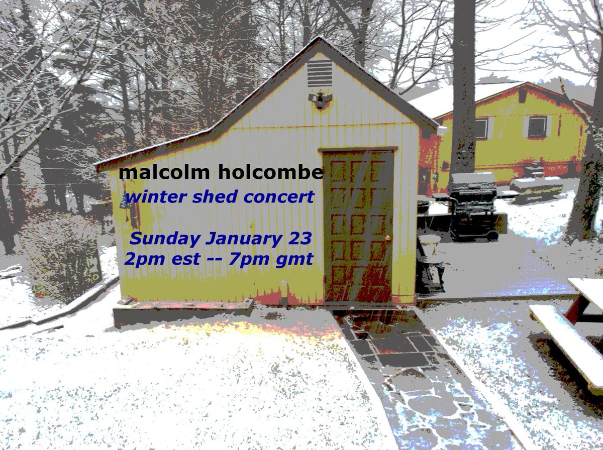 this Sunday! i'll post the link day-of-show on socials. if you follow me on youtube i believe they'll also send you a link when it goes live. youtube.com/user/malcolmho… all the past shows are archived there as well. as always, thank you for your support of the music.