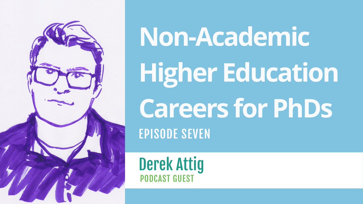 Are you looking for a career in #highered that’s in a non-academic role? Ep. 7 feat. Dr. Derek Attig (@bookmobility) is a must listen!

Listen to our conversation ➡️ apple.co/3qJnKvQ

#phdchat #CareerDiversity