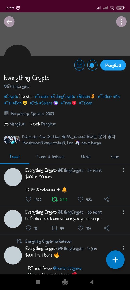 CLidiasari's tweet photo. @EthingCrypto Done https://t.co/Qvwio9mp25