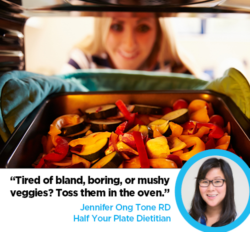 Tired of bland, boring, or mushy veggies? It’s time to toss them in the oven. 🔥 Roasting veggies is hands-down one of the best ways to maximize flavour in your veggies. Think crisp, smokey, and caramelized!

#halfyourplate #dietitianapproved #HowTo  #VeggieTip  #CookingTips