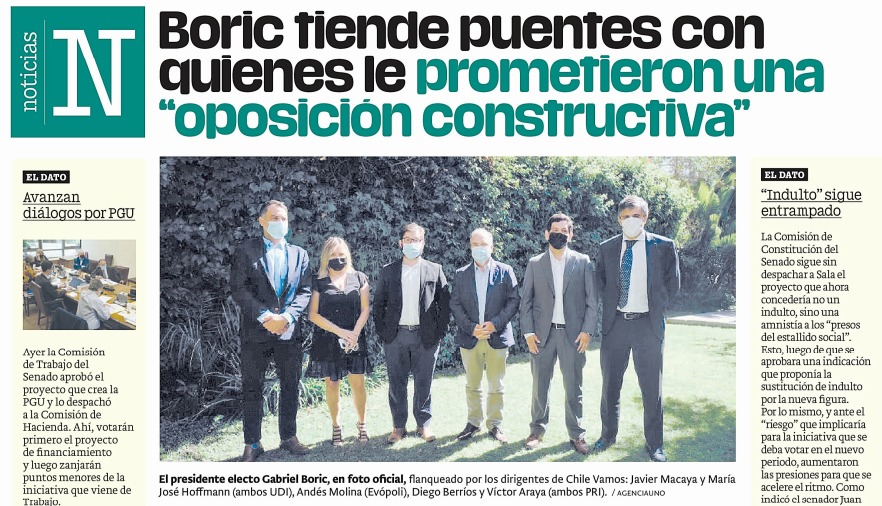 pridemocrata's tweet image. 📺 Importantes medios de comunicación destacaron las declaraciones de nuestro secretario general @diegoberrios tras la reunión de Chile Vamos con el Presidente electo 🎙📻💻📰