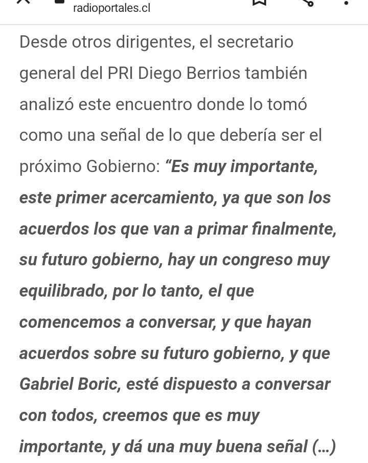 pridemocrata's tweet image. 📺 Importantes medios de comunicación destacaron las declaraciones de nuestro secretario general @diegoberrios tras la reunión de Chile Vamos con el Presidente electo 🎙📻💻📰