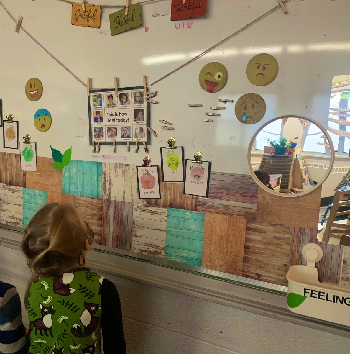 PreBurton's tweet photo. Looking at our “Feelings Board” and discussing how they are feeling today #nspreprimary #emojifeelings https://t.co/20kdp1rybo