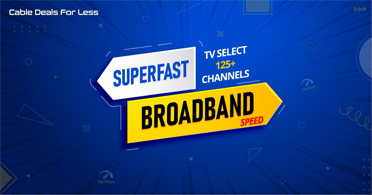 cableforless's tweet image. We offer lightning fast broad band connection with more than 125 TV channels to watch from.

#cabledealsforless #cabletv #intermet #broadband