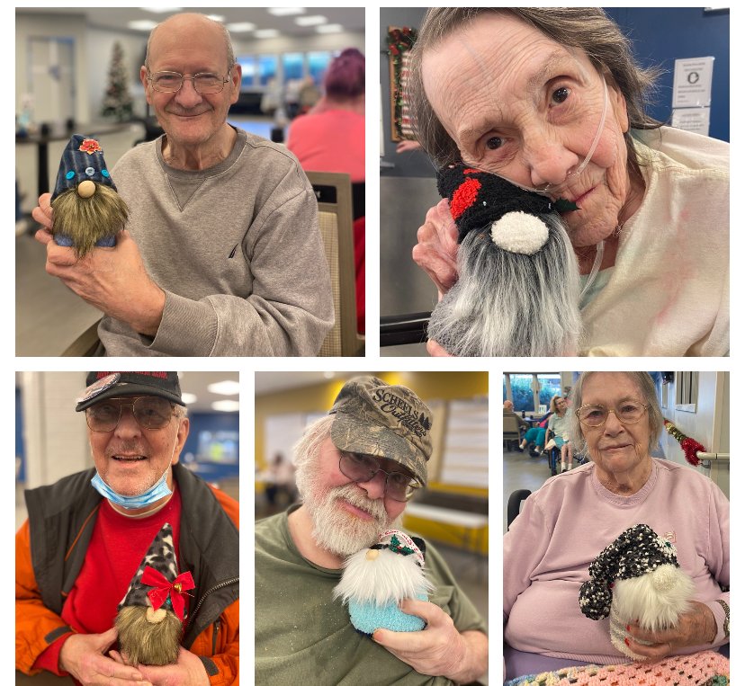 AzriaHealth's tweet photo. How cute are these gnomes?! Everyone at #AzriaHealthMontclair is so thankful to our friends at @KOKOmaha and their volunteers for brightening our spirits with these fun homemade gnome decorations!
#AzriaHealth #Gnomes #Decorations #Cute #Thankful #ThankYou #Friends #Volunteer https://t.co/wEH1r3RhON