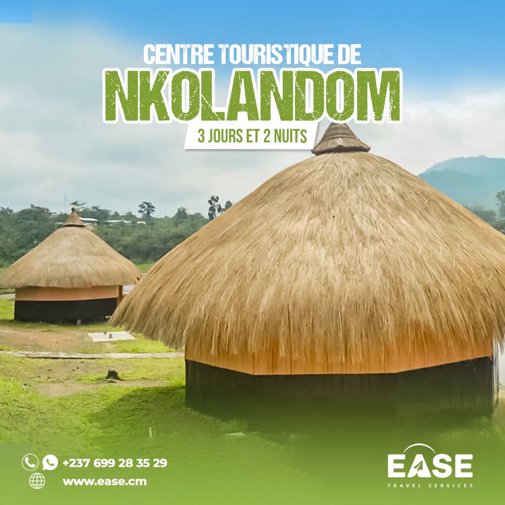 Le Centre Touristique de NKOLANDOM ⛰️🏞️🌅

 Logé dans une cuvette entourée de montagne boisée ; le centre touristique est bâti à l'entrée d'un village sur l'axe Ebolowa-Mekomo-Ambam au Sud Cameroun. 

Pour plus d'informations et vos réservations 👉🏾 bit.ly/3Ks0Gd2