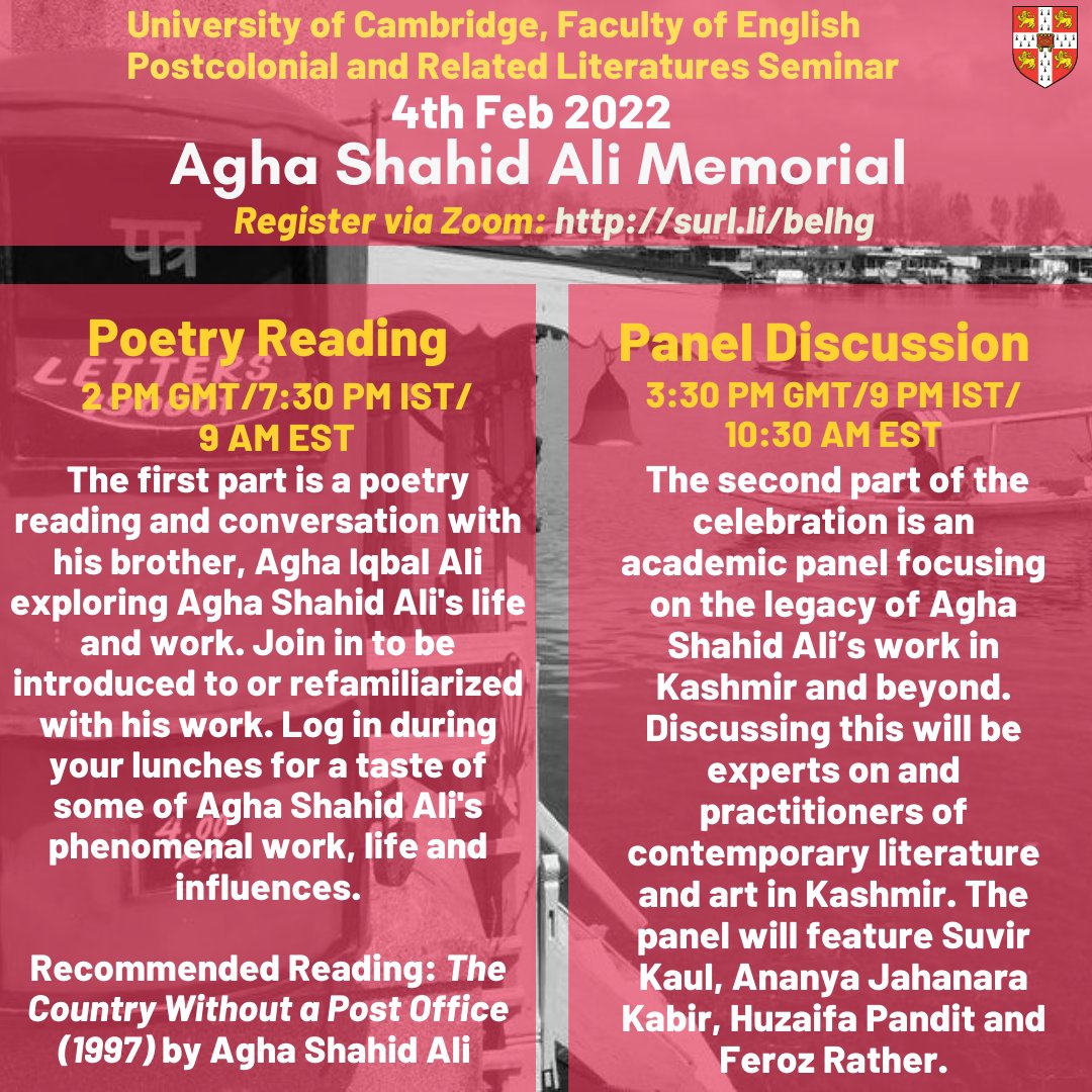 Cambridge Postcolonial Literatures Seminar tweet media