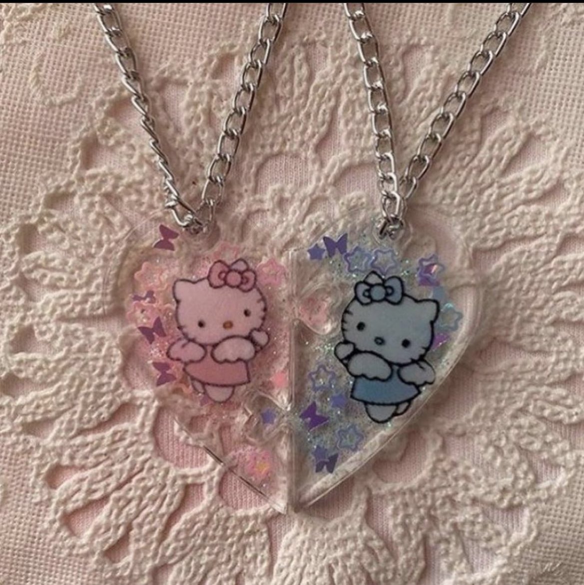 Macy's Crystal & Enamel Hello Kitty Pendant Necklace in Sterling Silver,  16