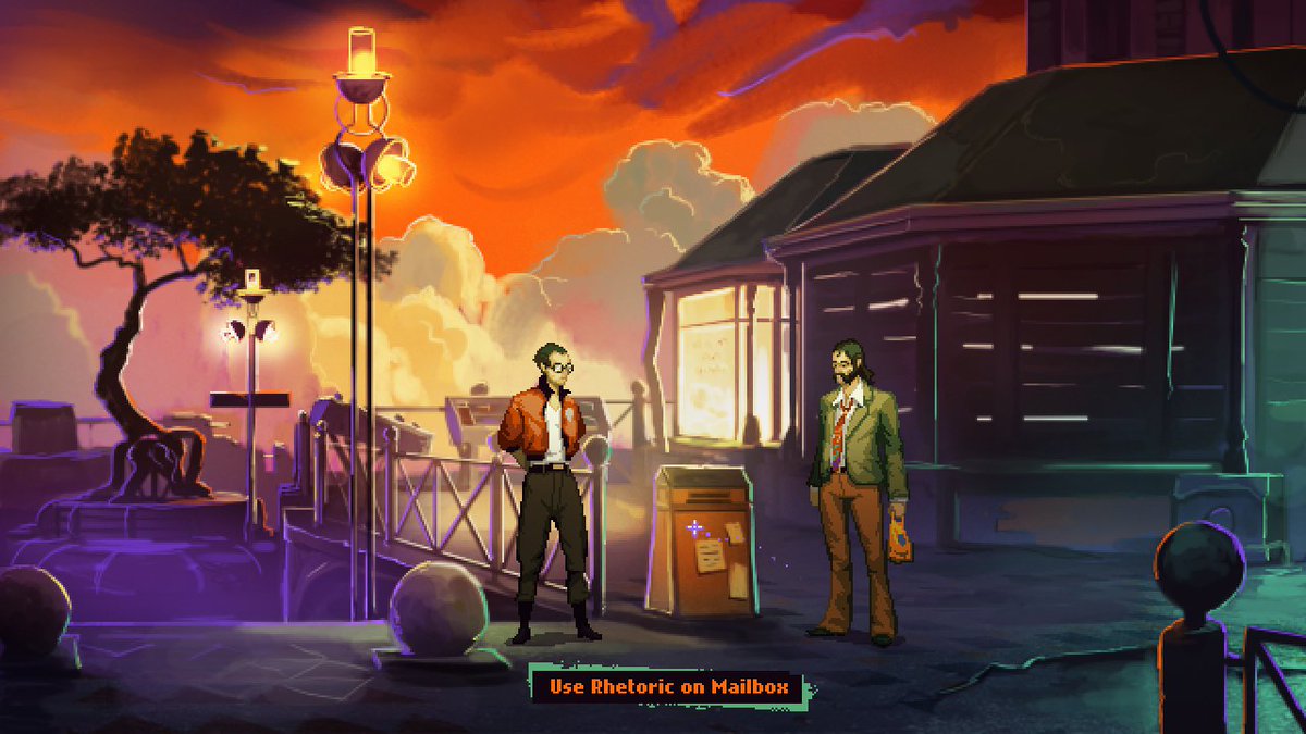ben_304's tweet image. Disco Elysium re-imagined as a low resolution point &amp;amp; click adventure game.