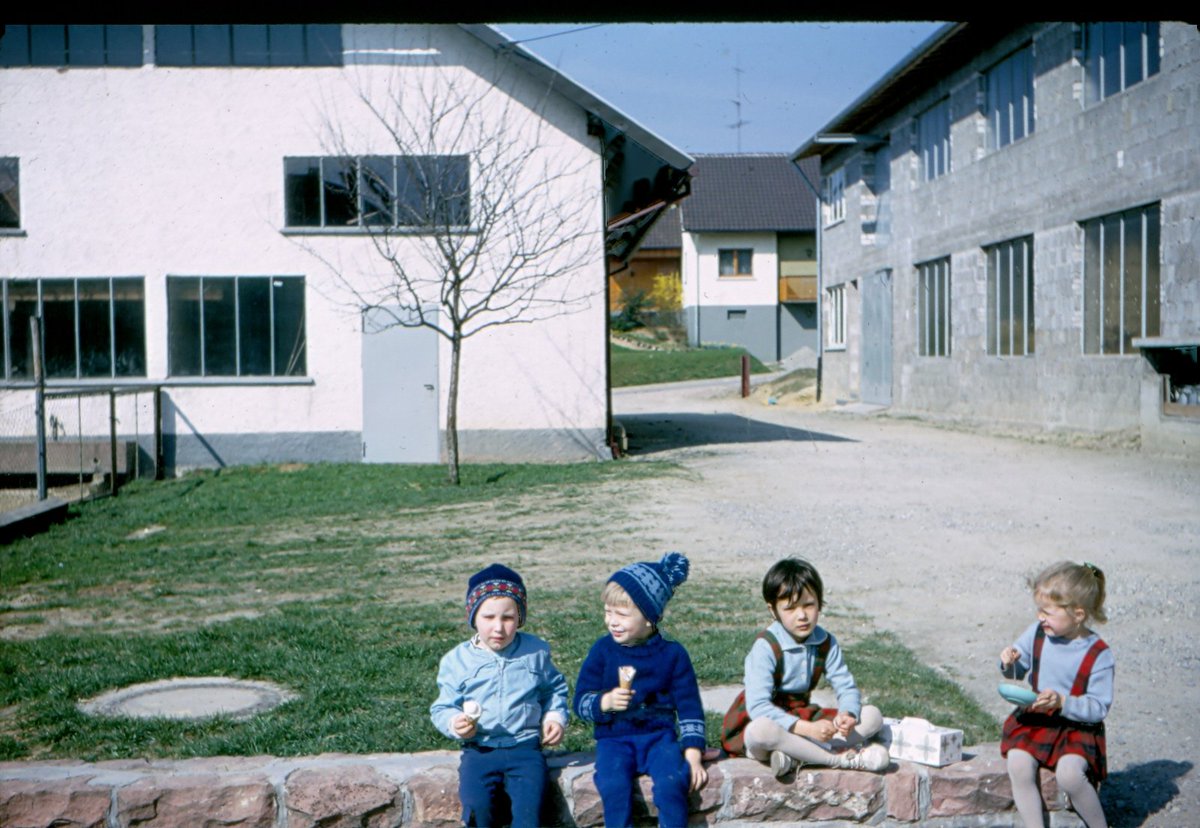 For this week's #TBT here is a pic from my preschool years. Just having a nice ice cream break with friends. This pic is from Lahr, Germany.