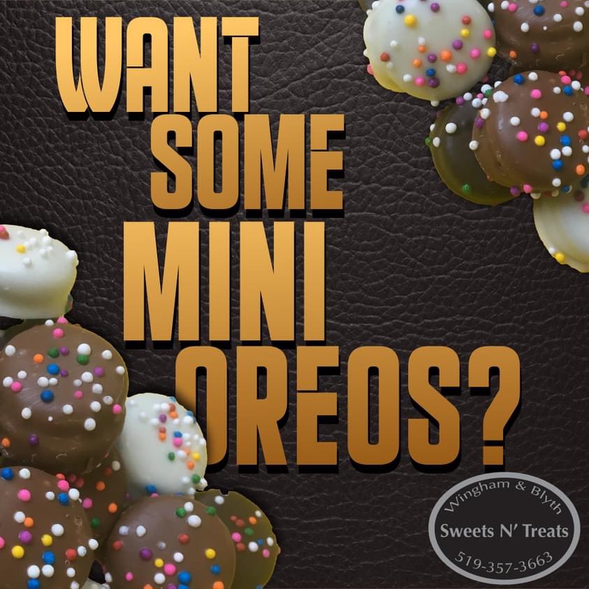 SweetsTreatsDeb's tweet photo. Cookies? Check! Chocolate? Check! Delicious? Big Check! Mini oreos coated in chocolate, need we say more? Check them out online or in store! #chocolate #cookie #oreo #chocolatelover

https://t.co/94K2NtnxZm https://t.co/dlX4MVkoTq