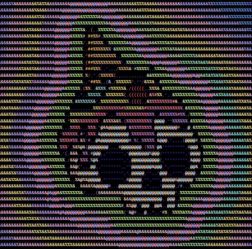 Maoki_HI's tweet photo. My inspiration comes from my love of ascii art, and 
obviously from the amazing profile picture. I took some liberties to refine out a lot of noise from the original that wouldn't work in ascii💀

I'll put the .txt in discord if anyone wants to make a copypasta 👀

#FlexYourBone https://t.co/YsQm4VItgw