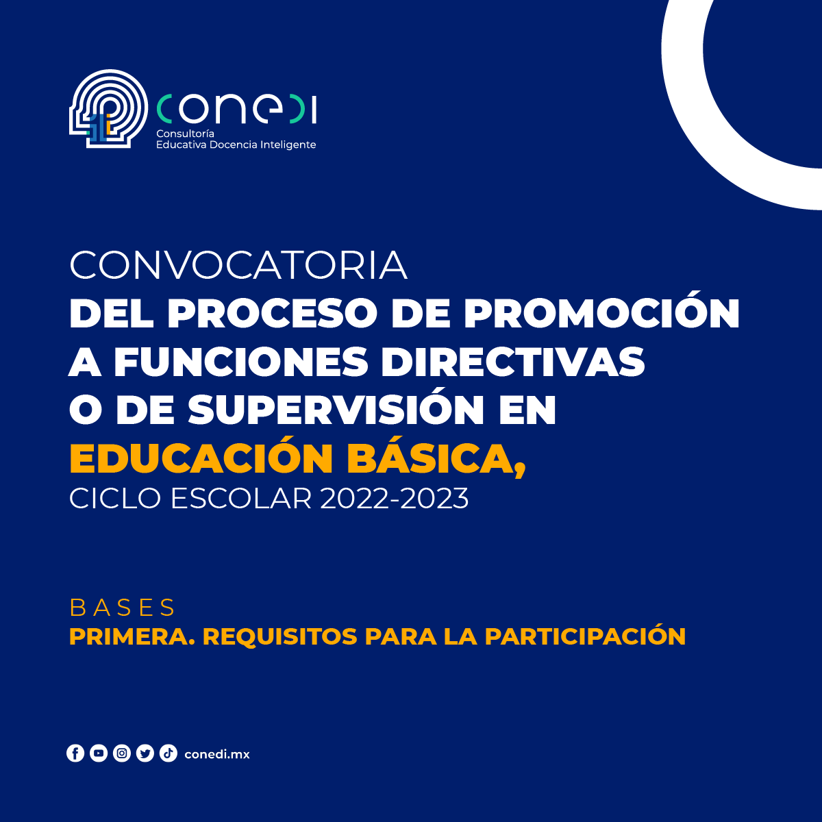 CONEDIMX's tweet photo. 🟡 PROMOCIÓN VERTICAL
¡Conoce y comparte los requisitos para poder participar en el proceso! https://t.co/dEAWSV42ez