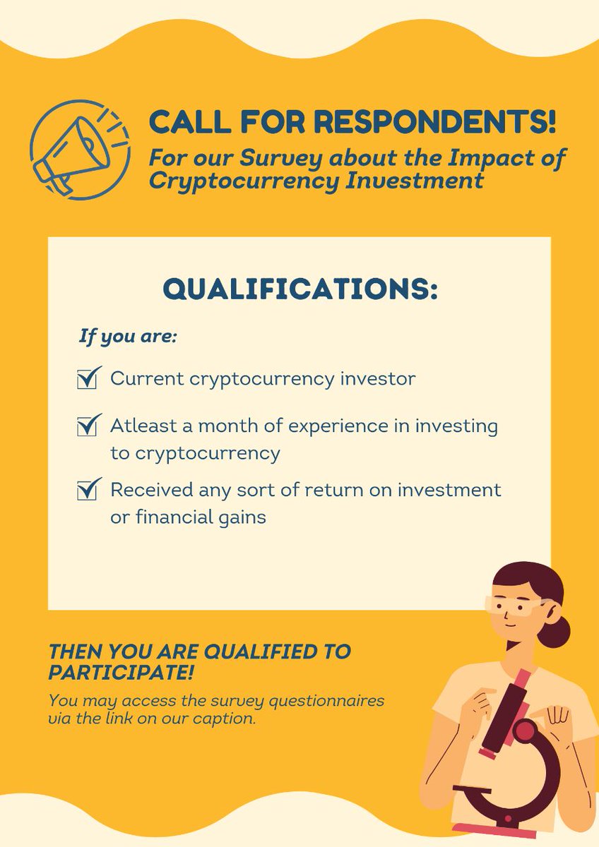 AlmondCatudio's tweet photo. Hello po!

Please help us achieve the number of respondents needed in one of our subject requirements by answering the survey questionnaire below. 

#BTC #cryptocurrency  #Crypto  #altcoin  #Ethereum  #Binance ￼  #Metaverse  #Solana ￼ #NFTs #TRX ￼  #ETH #doge https://t.co/VzbjqmKuCn