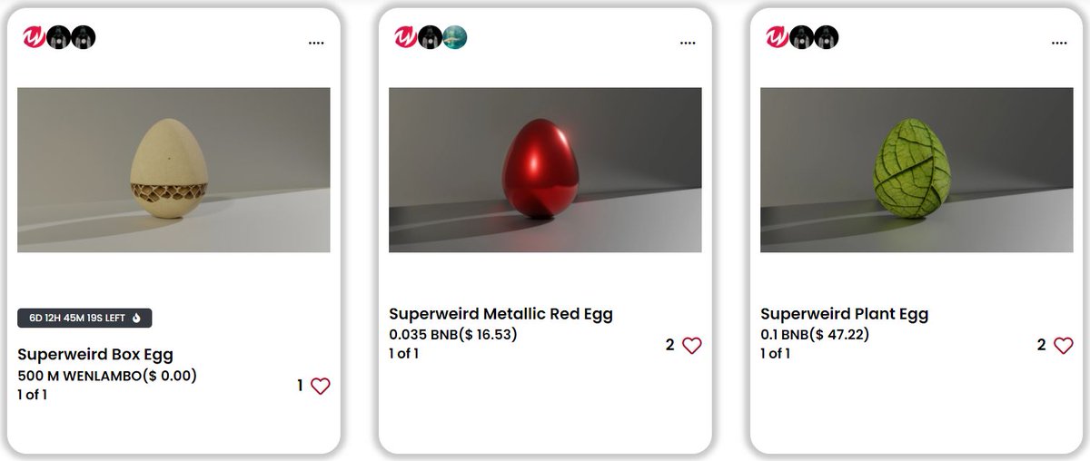 we_nft's tweet image. Superweird Plant Egg  NFT we-nft.io/info/1642606427 @WenlamboDeFi #wenft #wenlambo #nft 
3 eggs currently on sale from this collection.
More unique eggs will be hatched. 101 in total.
#NFTmarketplace #digitalart #NFTbuyer #NFTCollection #nftcuba #fac #cubannft #NFTbuyer #NFTWORLD
