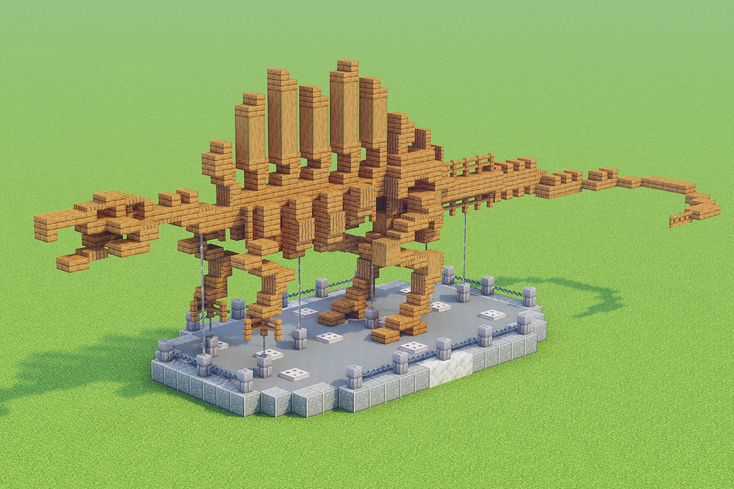 ぶれあ マイクラ恐竜化石シリーズ 3 スピノサウルスの化石標本を作りました 徐々に増えていくのが楽しい Minecraft Minecraft建築コミュ マイクラ恐竜化石シリーズ T Co Xfwnke5lcw Twitter
