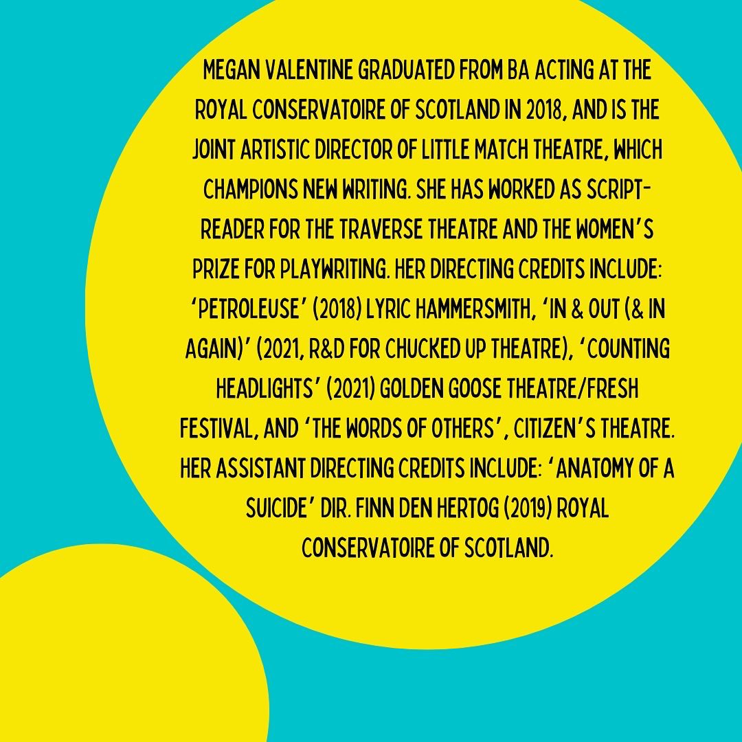 🌻INTRODUCING: <a href="/megancvalentine/">Megan Valentine</a> our brilliant director! 🌻

Meg has been dancing around our rehearsal room, and her favourite kind of hug is a surprise hug 🎉

Find our tickets in our bio! 🎟
The White Bear Theatre✨26th-28th Jan✨8:30pm