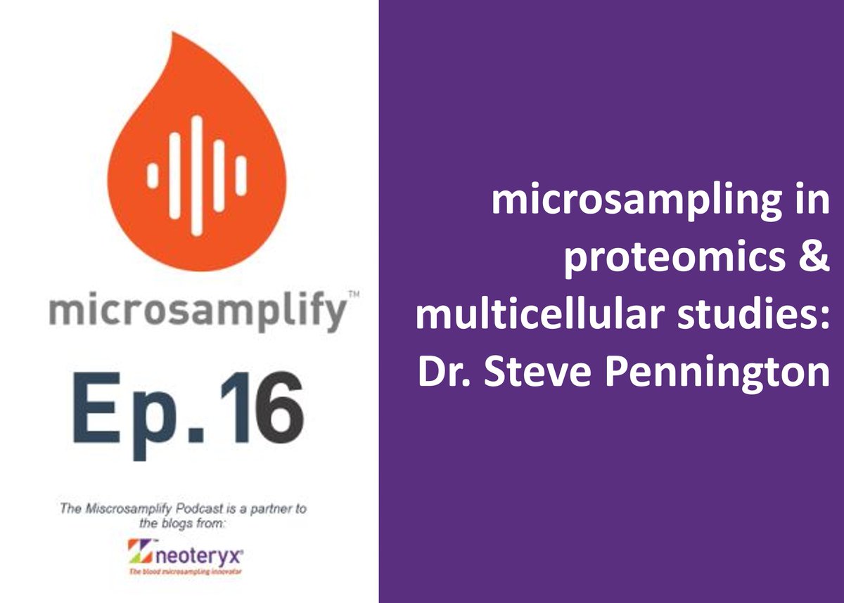 atturos's tweet photo. Listen to Atturos CSO, @srpennington, discuss the use of microsampling in proteomics &amp; multi-centre studies in the latest @neoteryx microsamplify podcast series.

Together, we are working to investigate microsampling devices for use in protein based advanced diagnostic testing. https://t.co/Z1CuRkiseL