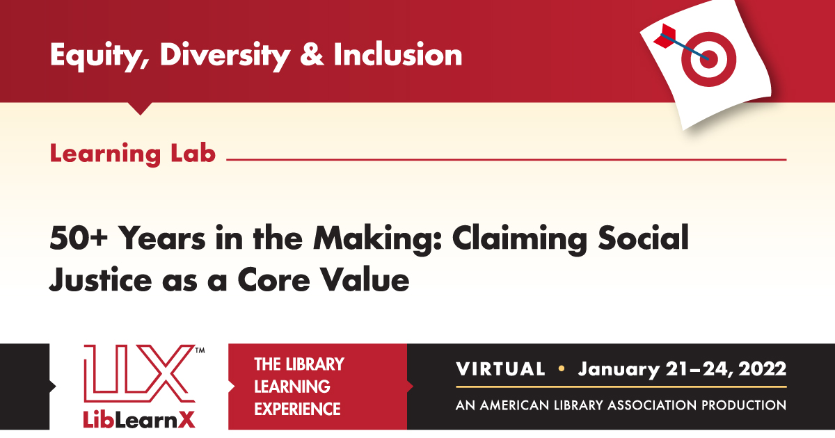 AlexandraRiv's tweet photo. The very first ALA #LibLearnX starts tomorrow, January 21!
Not registered? There's still time. https://t.co/0BA6kc76lP
Come learn with me - I am co-facilitating a conversation in this Learning Lab on Sat. Jan. 22. https://t.co/aZtiMOXn1I