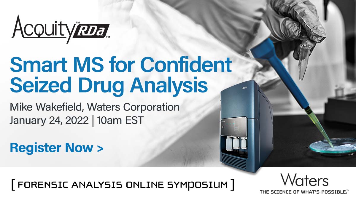 WatersCorp's tweet image. To discover more about the ACQUITY RDa for confident seized drug analysis results, register for the 2022 CFSRE Online Forensic Symposium, Jan 24 – 28: bit.ly/3Ihlsdk
#DataUCanTrust #Forensics #MassSpec