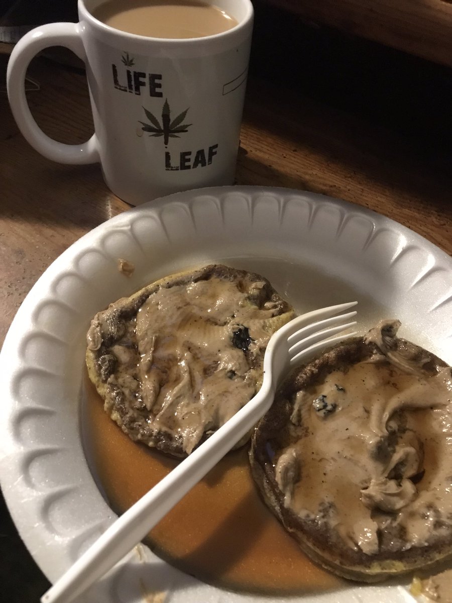 DeadAheadRA's tweet photo. .@RealSavageGent style breakfast. 2 scrambled eggs (mixed with cinnamon, salt, pepper and little milk) topped with @FokkenNuts Violet’s Blueberry Cashew Butter and syrup. That’s just what we do in the #PeanutButterPlatoon #SavageStyle https://t.co/ZgHexPhdp6