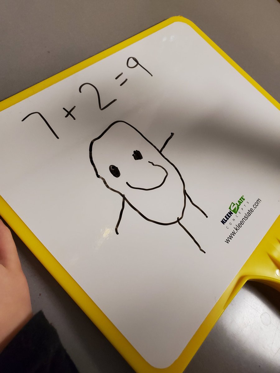 TeacherOnTopic's tweet image. Me: Can you draw me a picture that shows the number sentence I wrote?
Kindergartener: Sure! Here&apos;s a baked potato man.