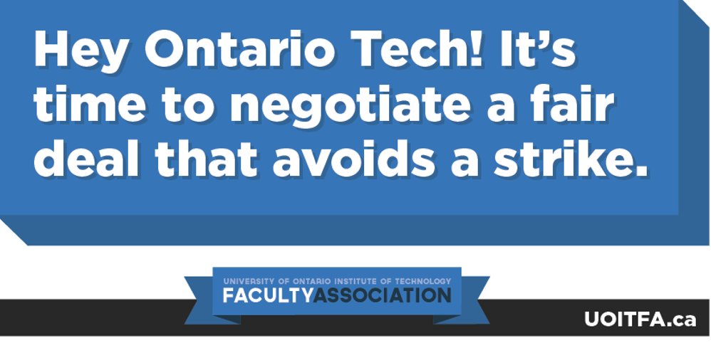 Having one of the highest student-to-faculty ratios means that students at Ontario Tech get less time with their profs than students get at almost every other university in Canada. Help get Ontario Tech to address this issue and avoid a strike: uoitfa.ca/take-action