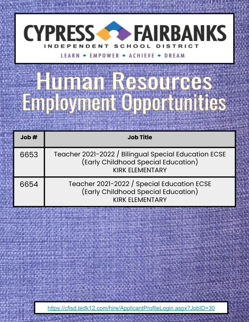 CFISD - HR tweet media
