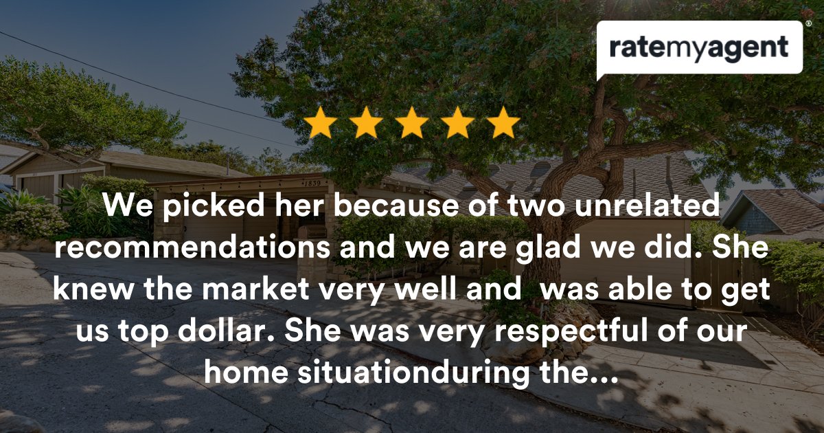 SBRealtor's tweet photo. My latest #ratemyagent review in Santa Barbara
https://t.co/u8h3p3SoeI https://t.co/aU1QMubfcZ