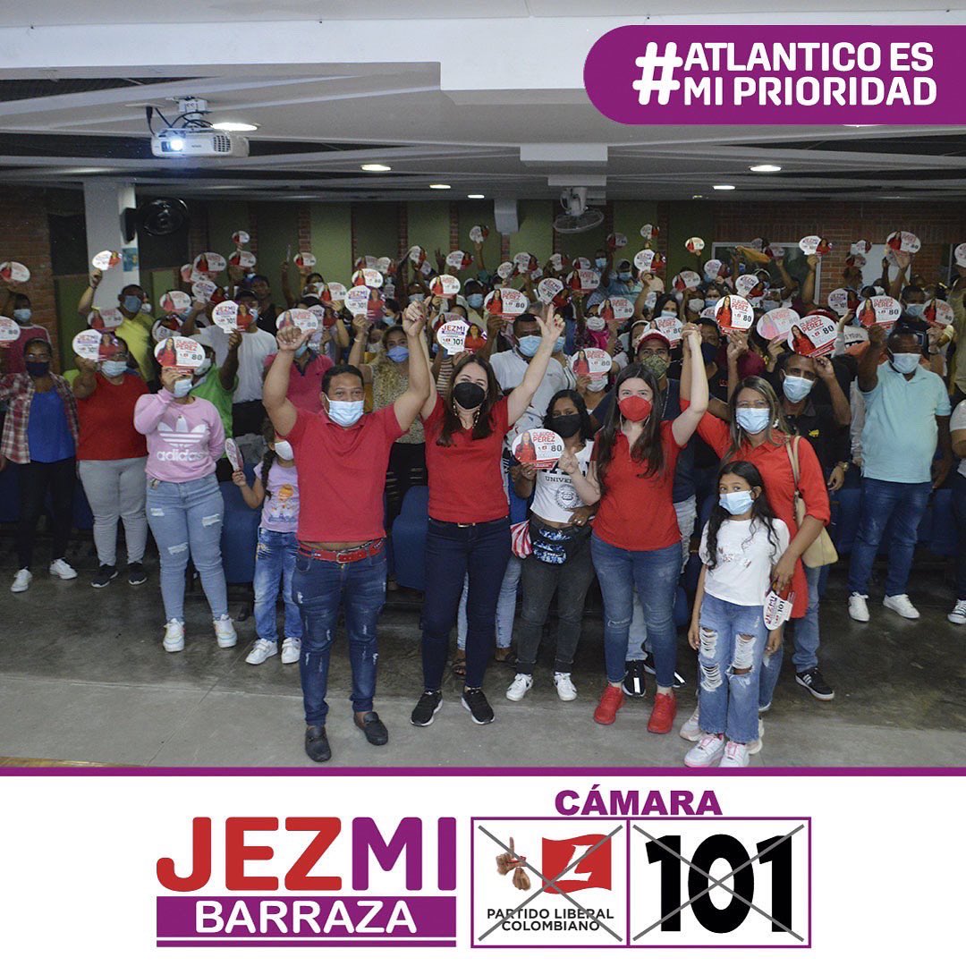 JezBarraza's tweet photo. Desde la localidad sur occidente de Barranquilla, en compañía de nuestra fórmula Claudia Pérez y nuestro amigo Francisco Carranza visitamos, compartimos y escuchamos las necesidades de esta zona de Barranquilla. 
#AtlanticoEsMiPrioridad #Estamossembrandofuturo #Liberal101 https://t.co/J5JNQq9zJ6