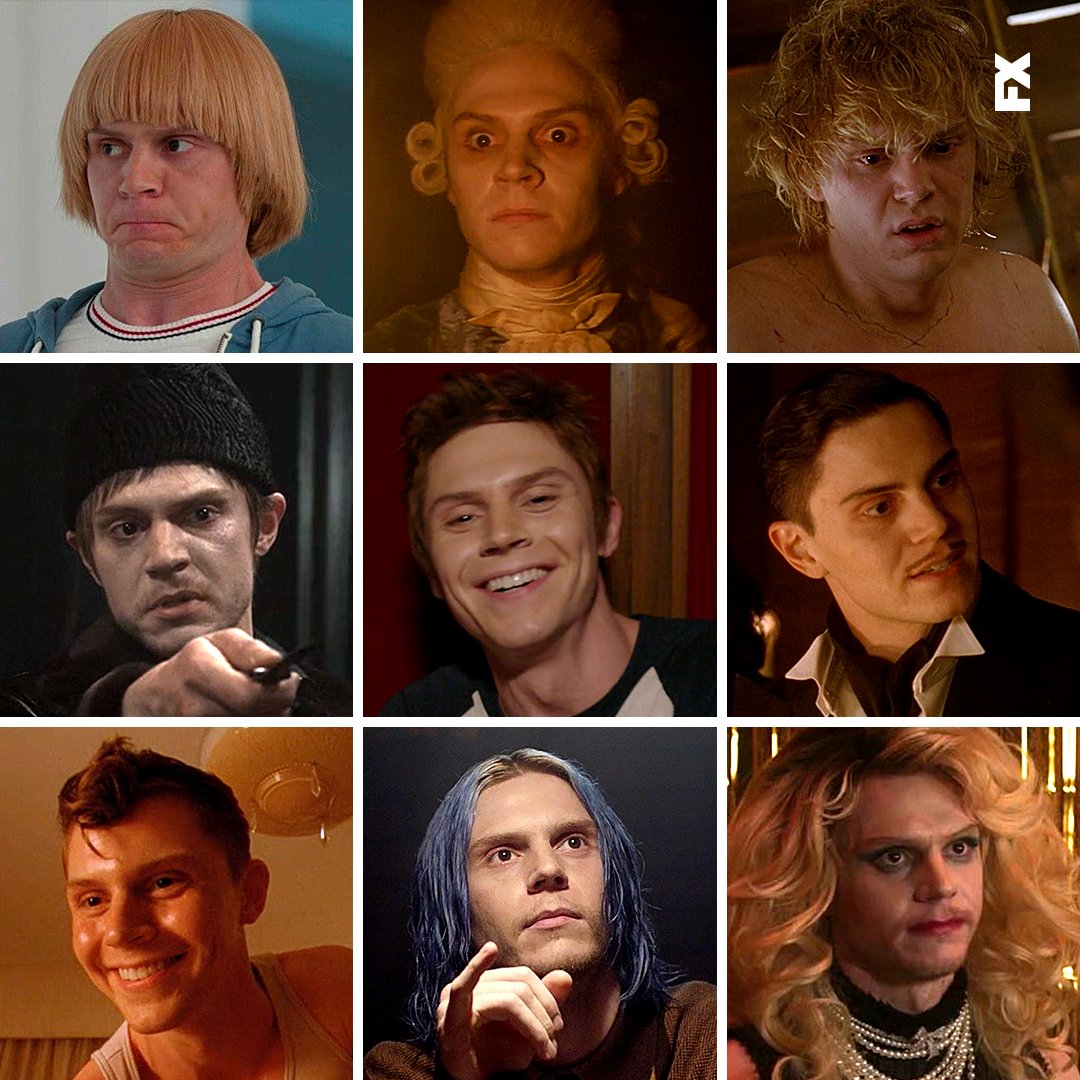 a man of many faces. comment below with your favorite evan peters @AHSFX GIFs