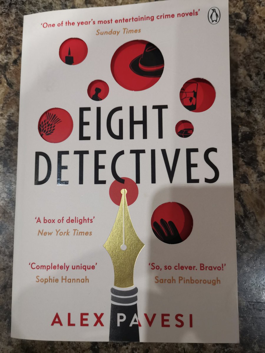 philbuckley5's tweet photo. THIS is tremendous fun. Loved it. Jolly clever. *Really* clever. Even the title is clever! But trust me dear Twitter: not too clever. #EightDetectives. #AlexPavesi. https://t.co/rgBAkIWX68