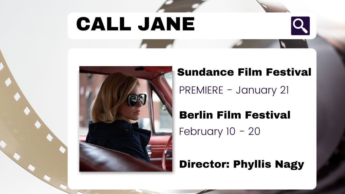 Congratulations! Screenwriting professor 
@PhyllisNagy's feature film directorial debut "Call Jane" is headed to Sundance and Berlin film festivals!

ucla.in/3KrLqg5