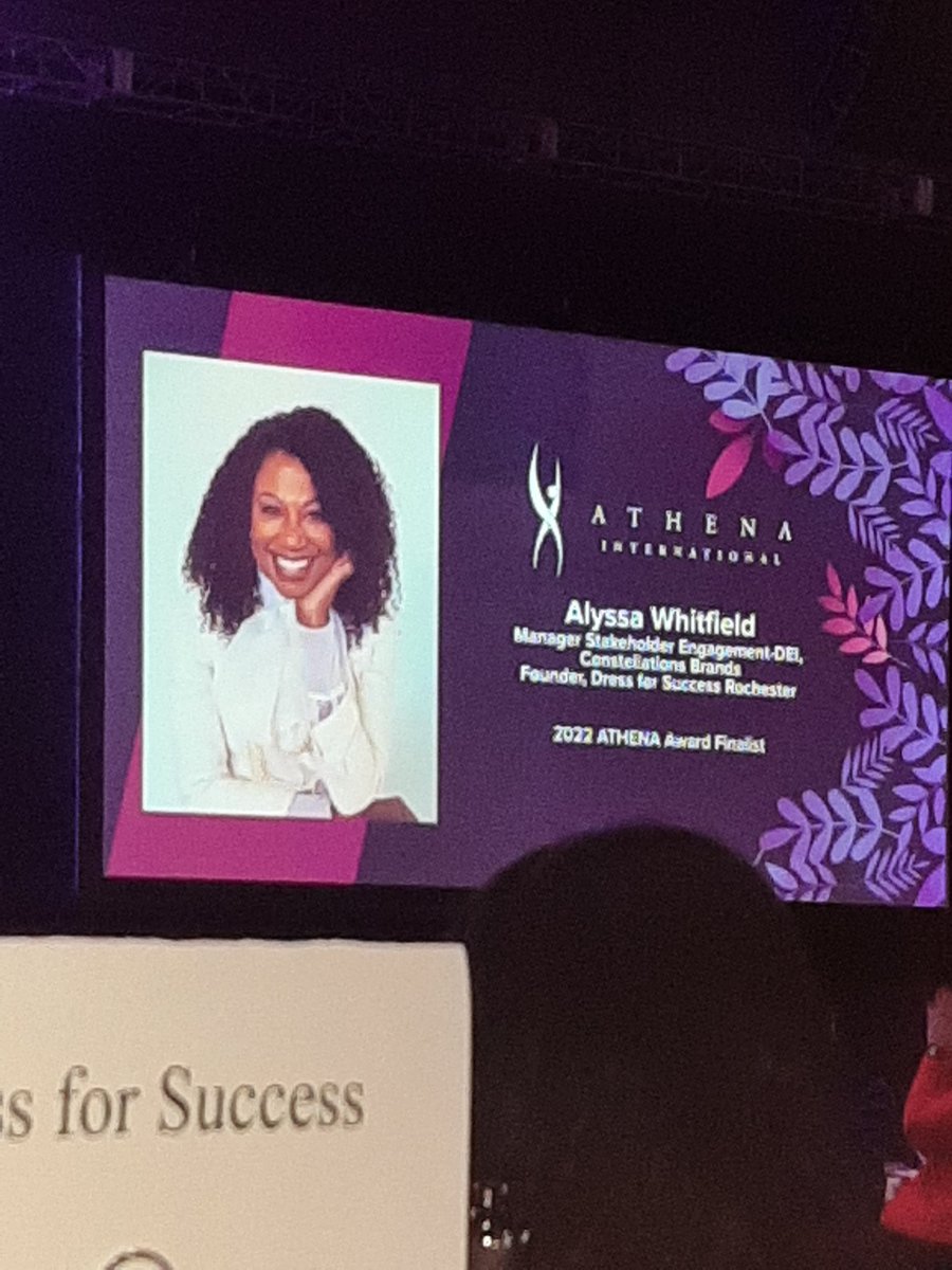 Proud to support my niece Alyssa Whitfield, Founder/CEO Dress for Success. Alyssa is a finalist for the Greater Rochester Athena Award.
#ROCAthena2022