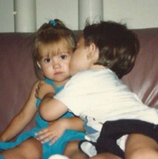 a picture lily found of her and loren when they were kids and their parents used to meet for drinks at each other’s houses, taken by samantha