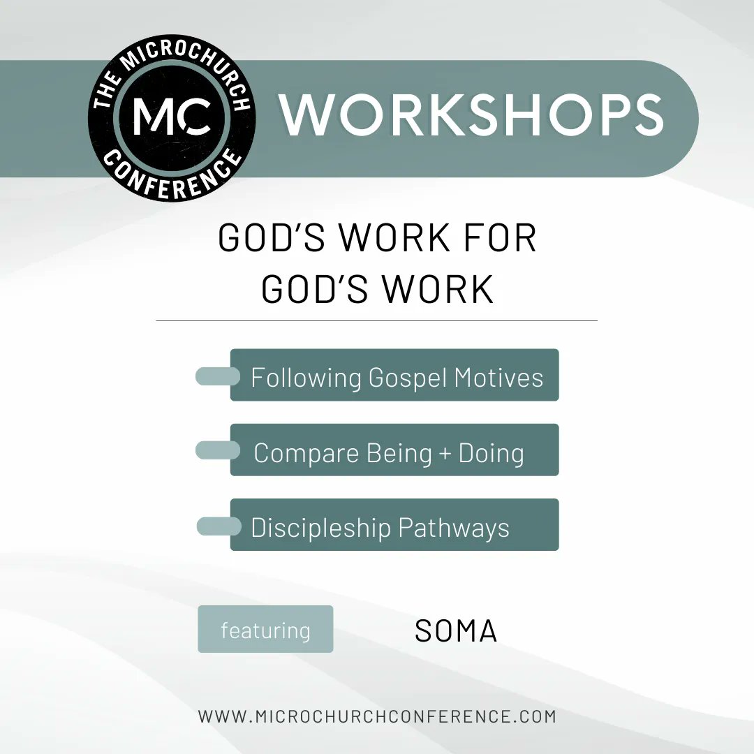 undergroundvox's tweet photo. #MicroCon22 Workshop line up: @wearesoma leadership brings this critical workshop to highlight the indicative vs imperative nature of God throughout scripture. So important for anyone in the Kingdom of God.
Register here: https://t.co/kMfSA3A71C (March 4-5, 2022) https://t.co/skYOOd9qBs