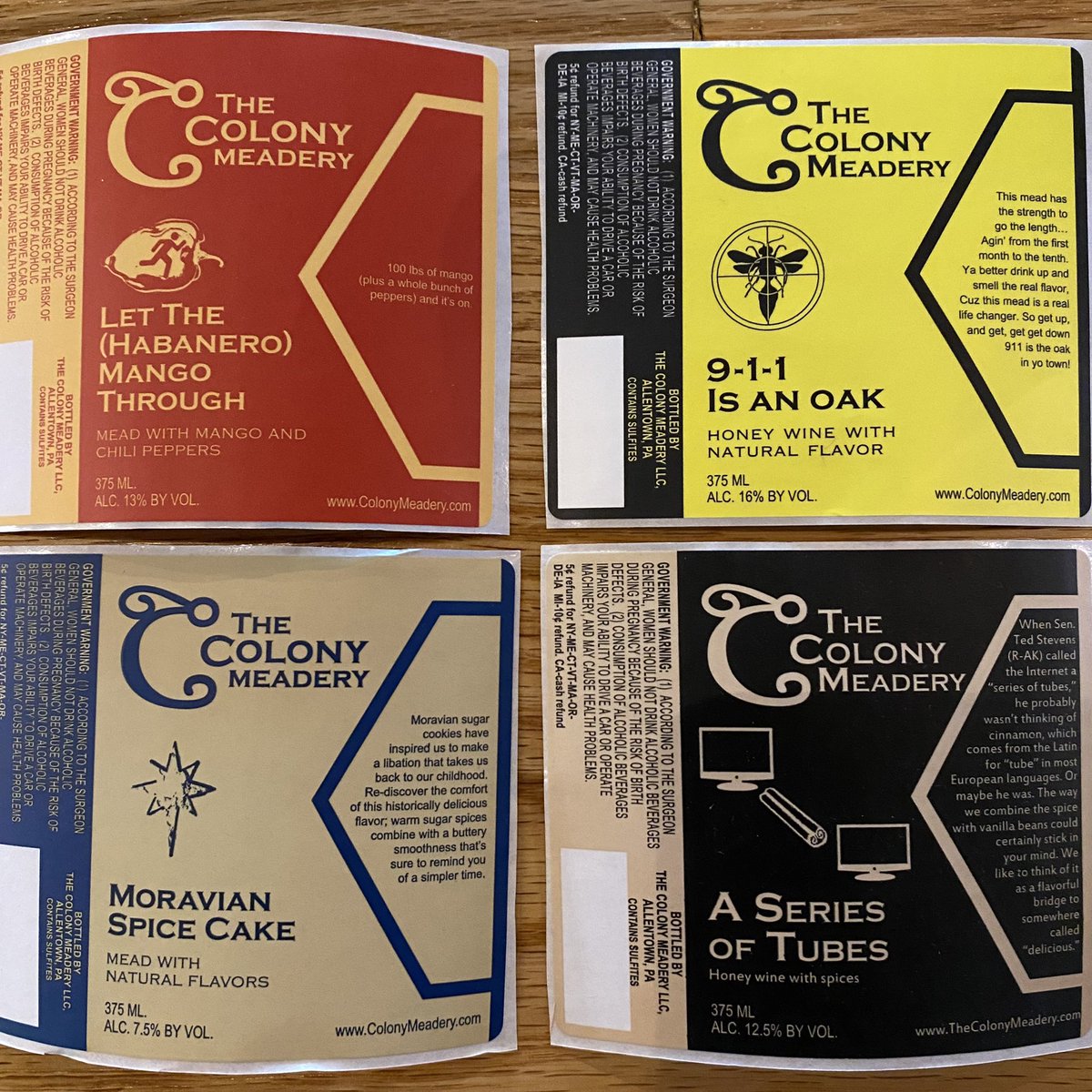 ColonySouthBeth's tweet photo. For #ThrowbackThursday we’re showing off a few old labels! https://t.co/3I2HjkdaUt