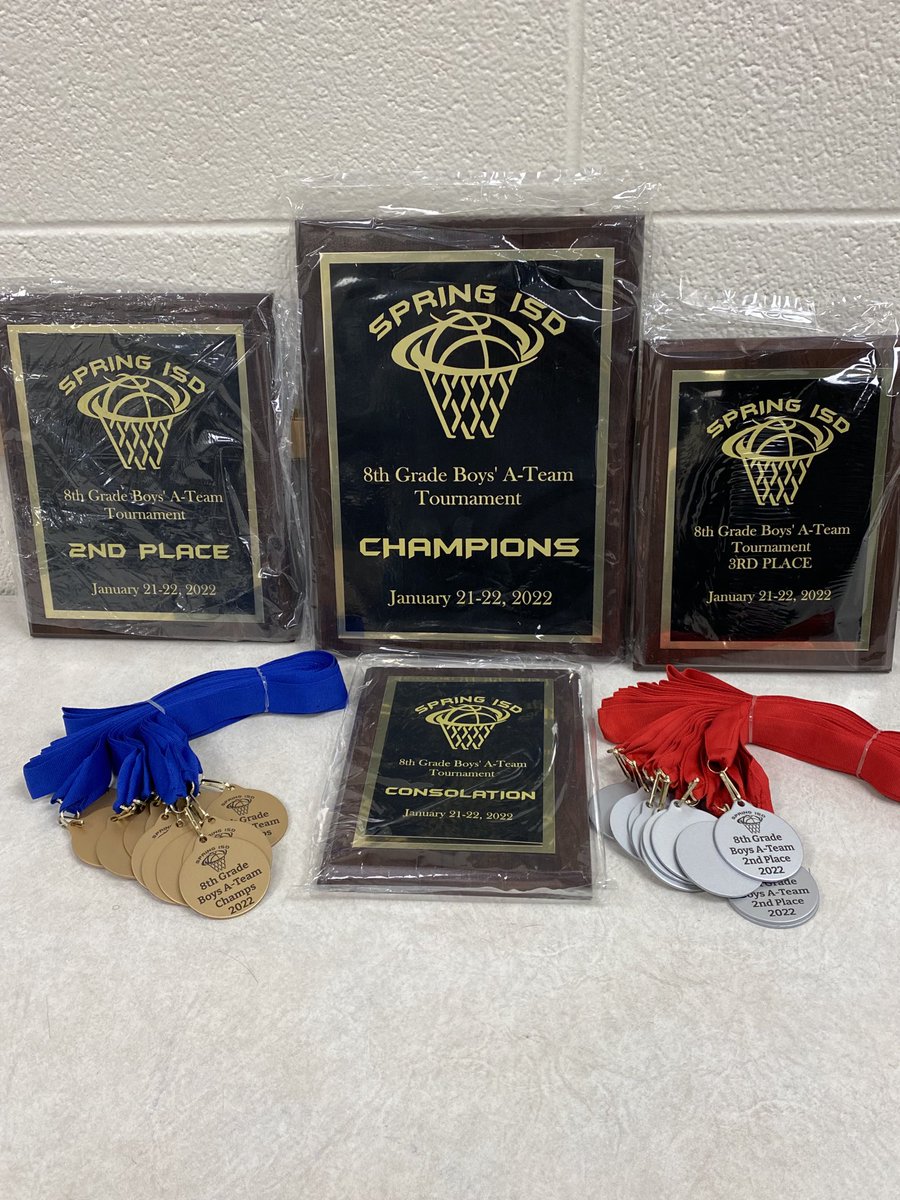 The Spring ISD Boys’ 8th Grade A-Team🏀Tournament begins tomorrow here at Twin Creeks. Who will be the last teams standing for the plaques and medals?💪🏽🏀🏆🥇🥈🥉⬇️