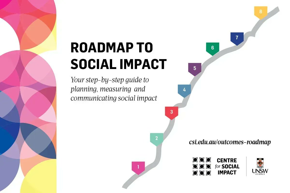 CSIsocialimpact's tweet photo. CSI’s 'Roadmap for Social Impact' breaks down the nitty-gritty of #outcomesmeasurement. Available for everyone working towards the creation of positive #socialimpact, you can download your free copy >>> https://t.co/EELlHqwzcD @iramia4 https://t.co/WGbsREgBMd