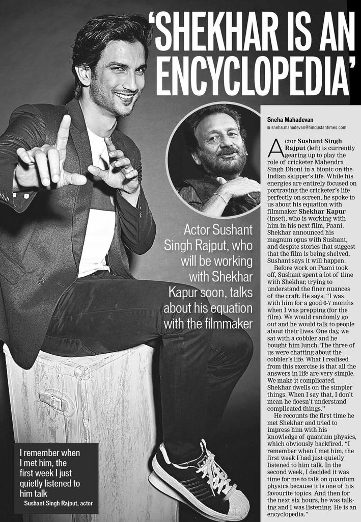 nuthan_ch's tweet photo. 🔰UNFORGETTABLE MOMENT WITH THE MASTER. ARTICLE DATED 05/11/15.
#MusingsWithTheMaster 
@itsSSR.
#selfmusing 
Sushant Day ✨ https://t.co/jePylYJkKk