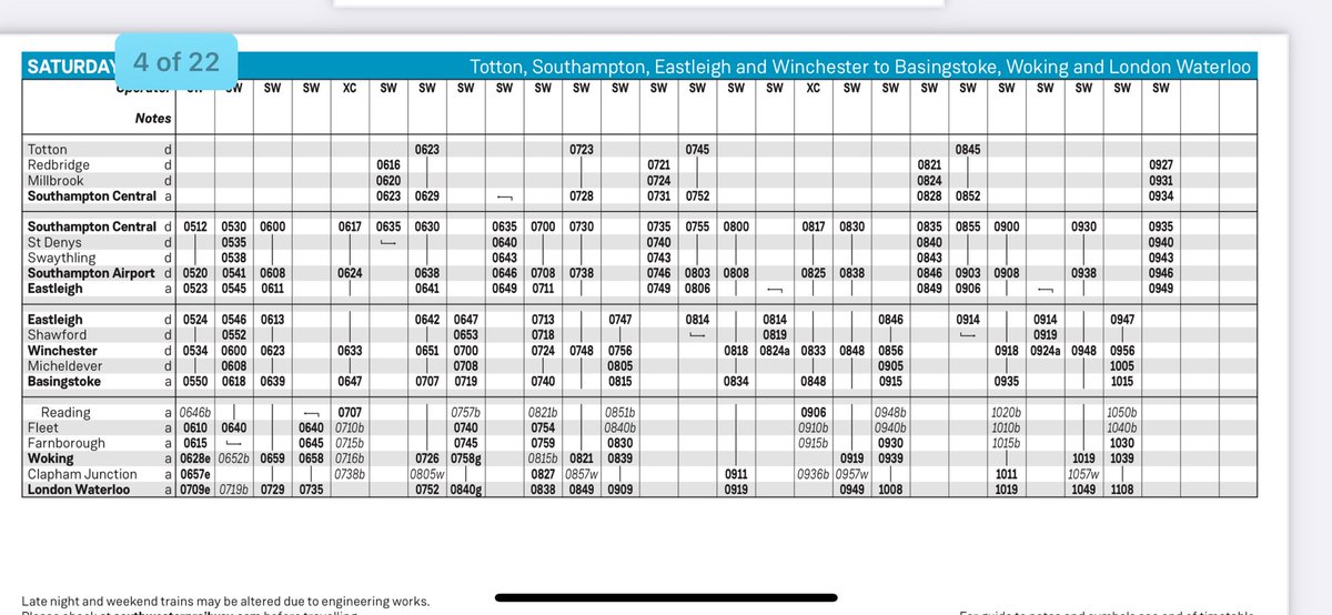 Lou_ward's tweet photo. @SW_Help Why is it taking so long from Woking to Clapham? The new online timetable shows different…. https://t.co/Xw2ZE4geBz