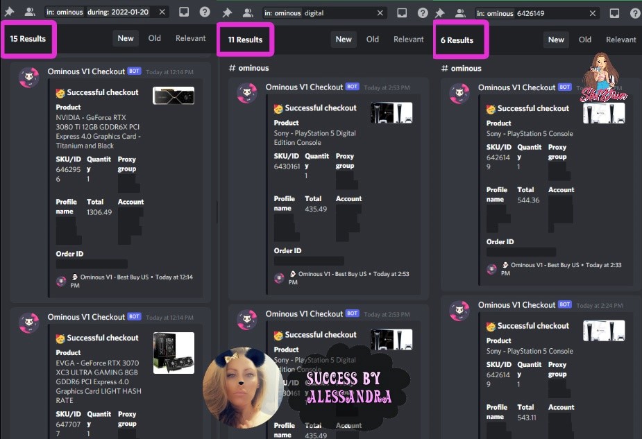 First time running Best Buy went well!
🤖 <a href="/OminousAIO/">Ominous</a> 
🌐 <a href="/PettiProxies/">PettiProxies</a> @ProxiesBanana <a href="/TheXYZStore/">TheXYZStore</a> 
🖥️ <a href="/RenownedServers/">Renowned Servers</a> <a href="/TheHypeProxies/">HypeProxies</a> 
🧑‍🤝‍🧑 <a href="/boomer_fnf/">BoomerFNF</a> <a href="/GFNF__/">GFNF</a> <a href="/NotifySquared/">N2</a> 
💳 <a href="/SLOT_DiVA/">Slot Diva</a>