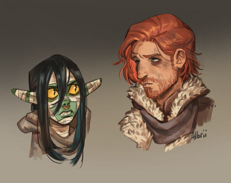 Albriio's tweet image. some stuff from when i started my #CriticalRole campaign 2 rewatch #criticalrolefanart