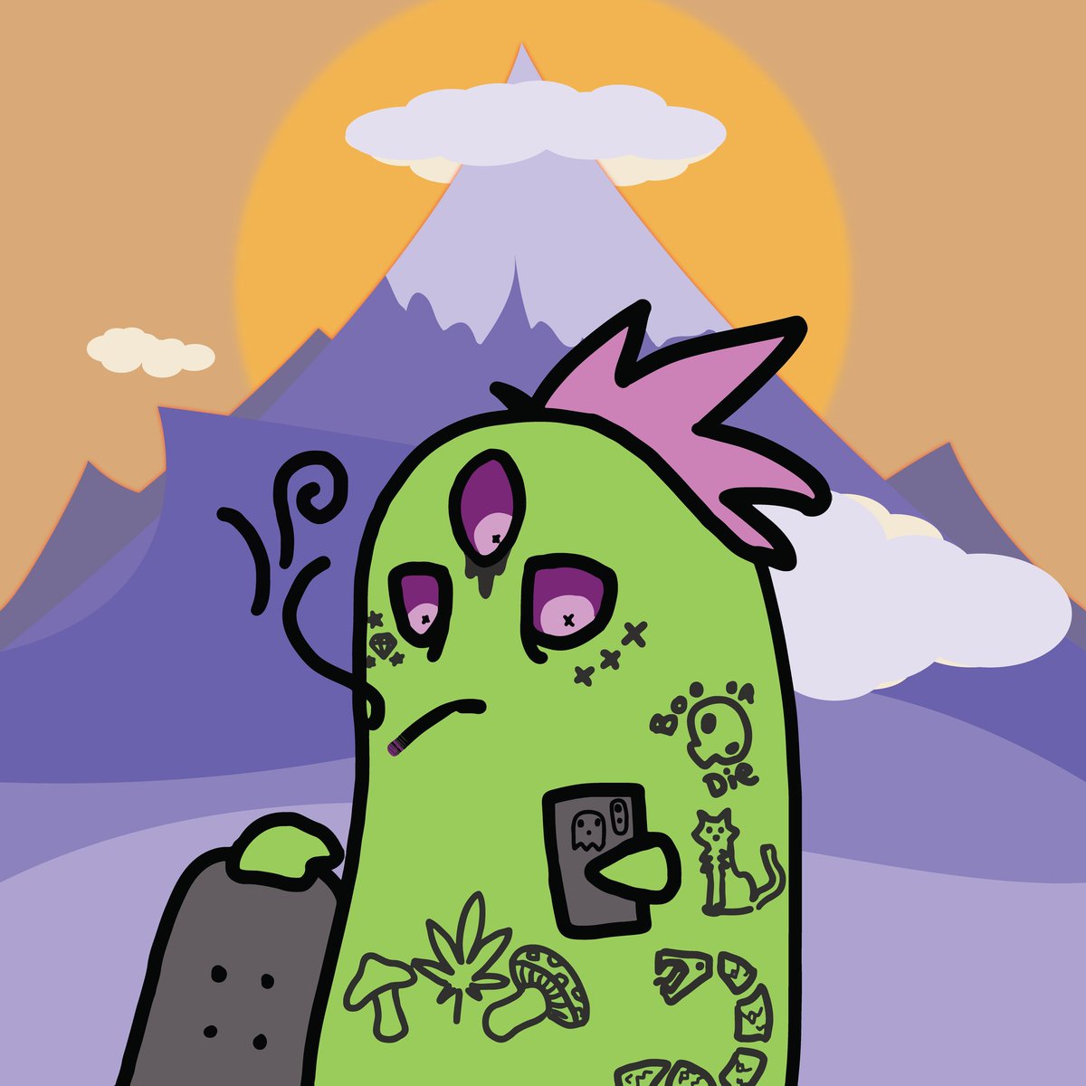 Our first of many collabs with Artists and Projects is wrapped up! Our first Collab is with @FBSkateGang I want to thank these wonderful ladies for giving our Spirit a taste of their own medicine! The left image is our Artists FBSG rendition with a touch of Free Spirits.